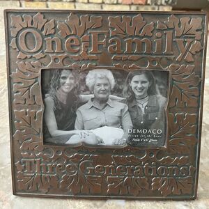 Demdaco Beautiful “One Family Three Generations”picture frame, brand new, 4x6 in